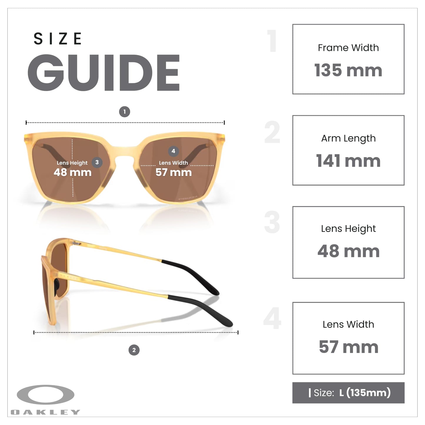 OAKLEY Sielo SQ OO9480 948005 57MM Matte Transparent Light Curry/Prizm Tungsten Rectangle Sunglasses for Women+ Bundle Accessory Leash Kit, Microfiber Pouch