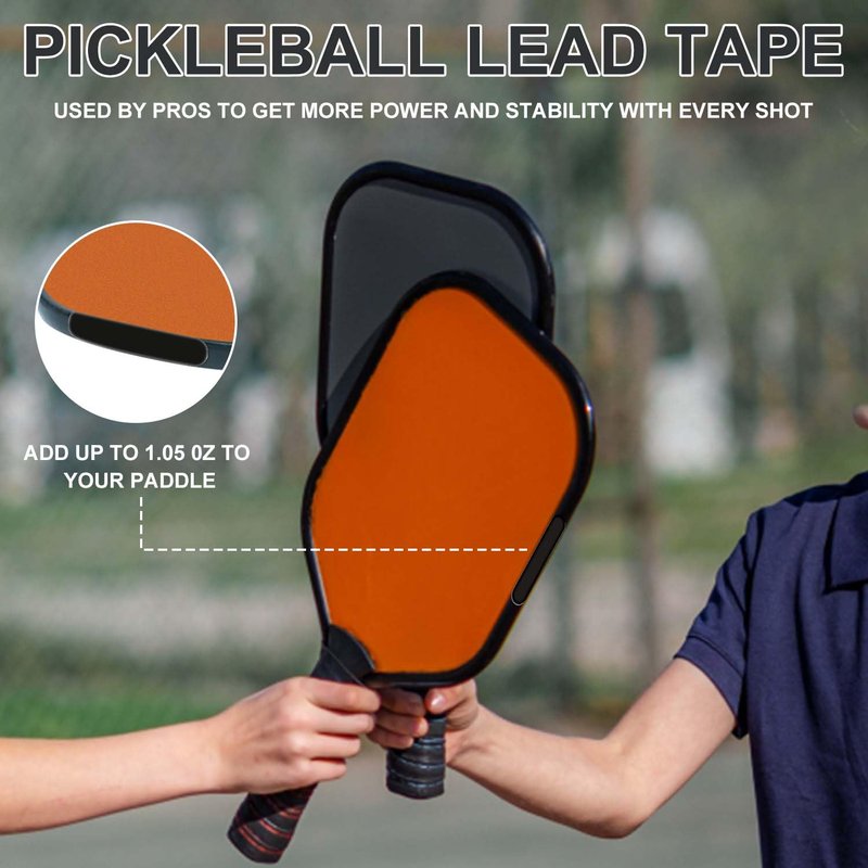 30pcs Pickleball Weight Tapes, 3g Adhesive Weight Strips Pickleball Lead Tape Golf Weighted Tape Pickleball Paddle Tape for Protecting Paddle Edge Guard, Increase The Counterweight (Black)