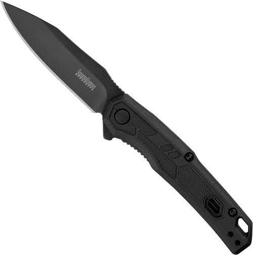 Kershaw Appa Folding Tactical Pocket Knife, SpeedSafe Opening, 2.75 inch Black Blade and Handle & Filter Pocket Knife, 3.25” Steel Blade with Assisted Opening