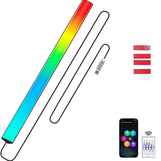 Generic RGB LED Monitor Light Bar, USB Powered, RGB Mode Change Controller, Gaming Atmosphere Light, Under The Table, Computer Accessories, Room, Hand Display