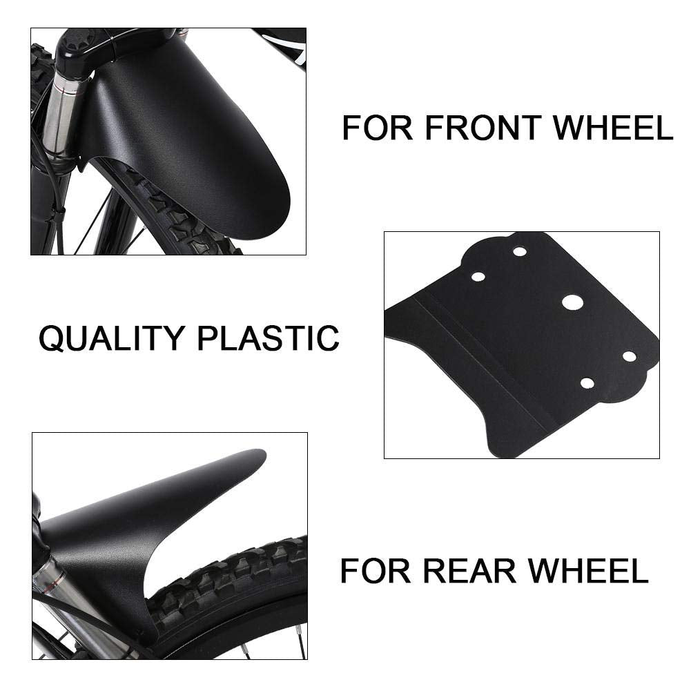Fenders, Lightweight Mountain Front Rear Mudguards, Mud Guard Fenders Set for Most Bike, Road Bike, Mountain Bike