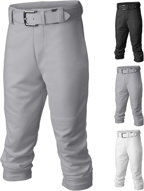 Easton Boy's PRO+ Baseball Pants - Youth Sizes | Full Length | Elastic Bottom | Various Colors