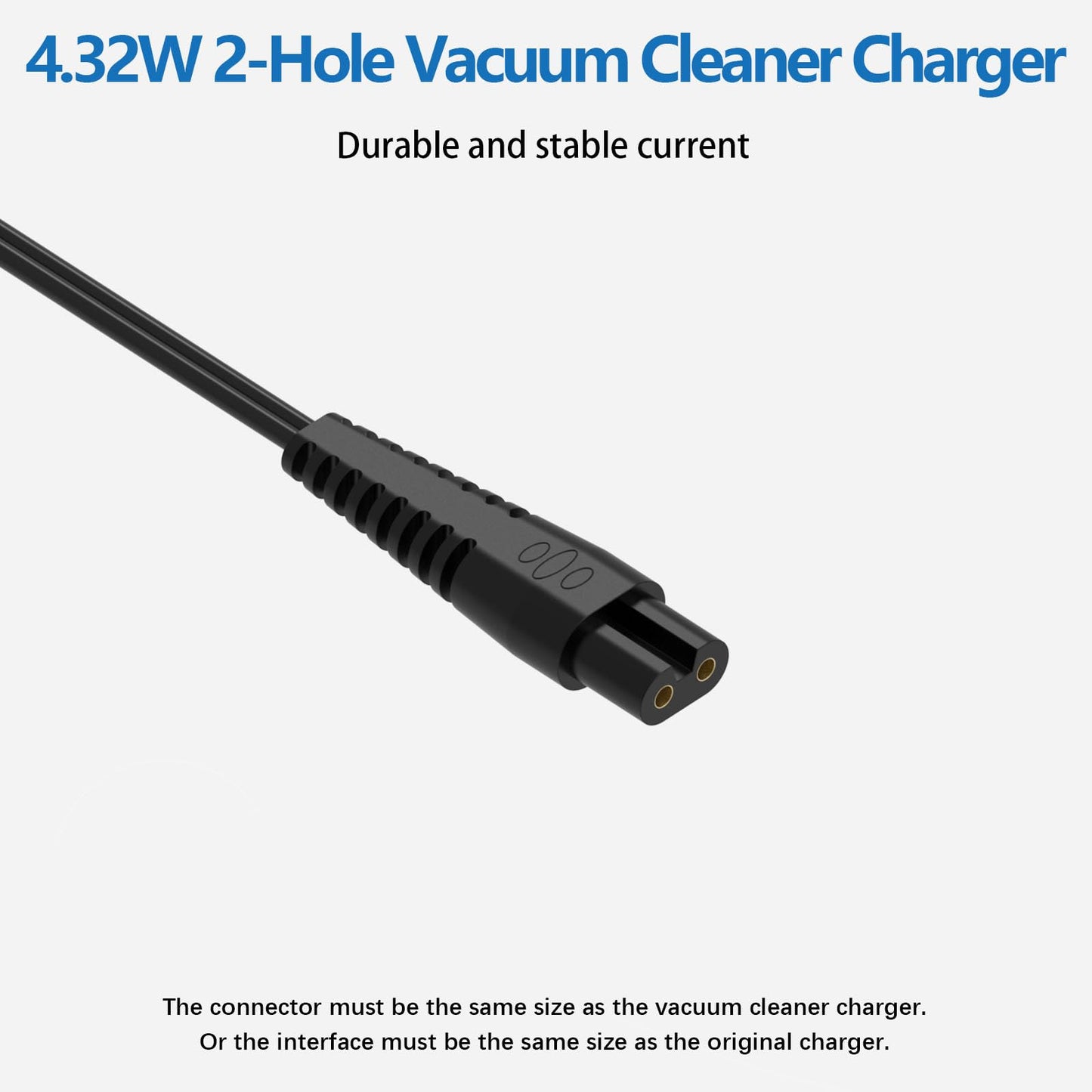 Replacement for Bissell Pet Hair Eraser Charger Charging Power Cord for Bissell 2390 2390A 23903 2284W 2284 P/N 1614206 Lithium Ion Cordless Handheld Portable Vacuum Cleaner AC Adapter Black 6FT