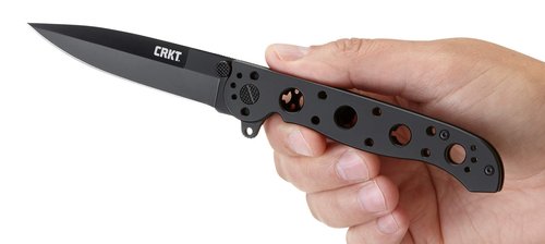 CRKT M16-03KS Folding Pocket Knife: Sandvik Steel Blade with Stainless Steel Handle, Carson Flipper Opening, and Frame Lock