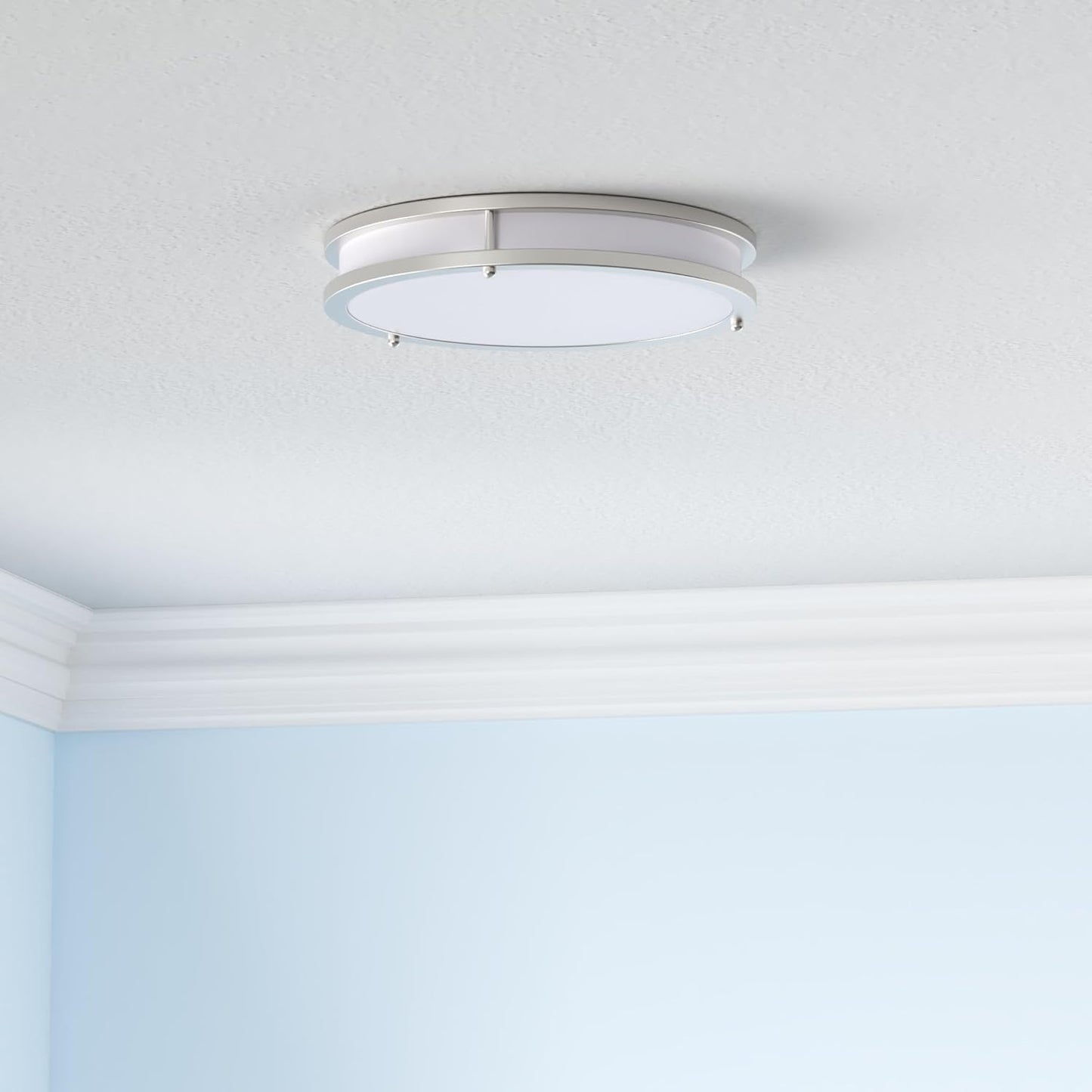 36W Dimmable LED Ceiling Lights - Super Bright Flush Mount Fixtures, 2-Pack, 13 Inch, Adjustable 2700K-6500K for Bedroom & Kitchen