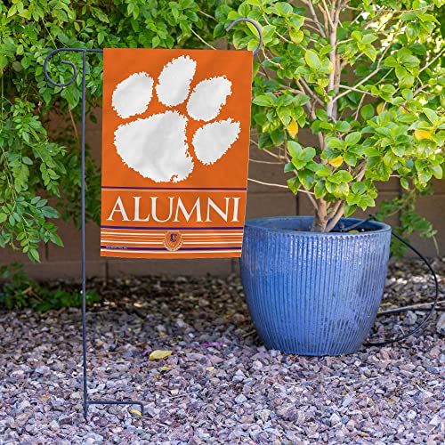 Clemson Tigers Double Sided Garden Flag - 13" x 18" Polyester