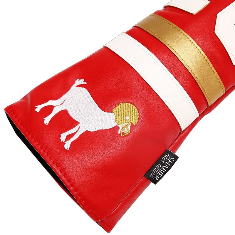 SHABIER Golf Sports Style Golf Wood Club Headcover Driver Cover for Taylormade M5 M6 Driver (Red 16 Driver Cover)