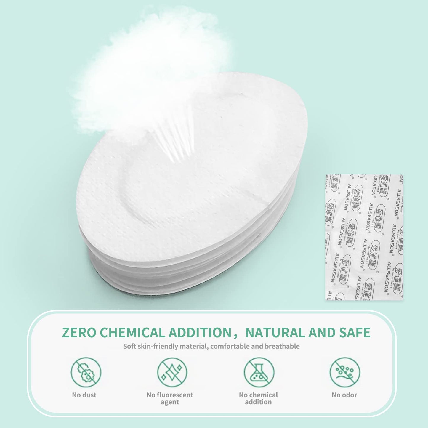 40pcs Non-Woven Eye Pads Patches Adhesive Bandages Wound Dressings for Adults