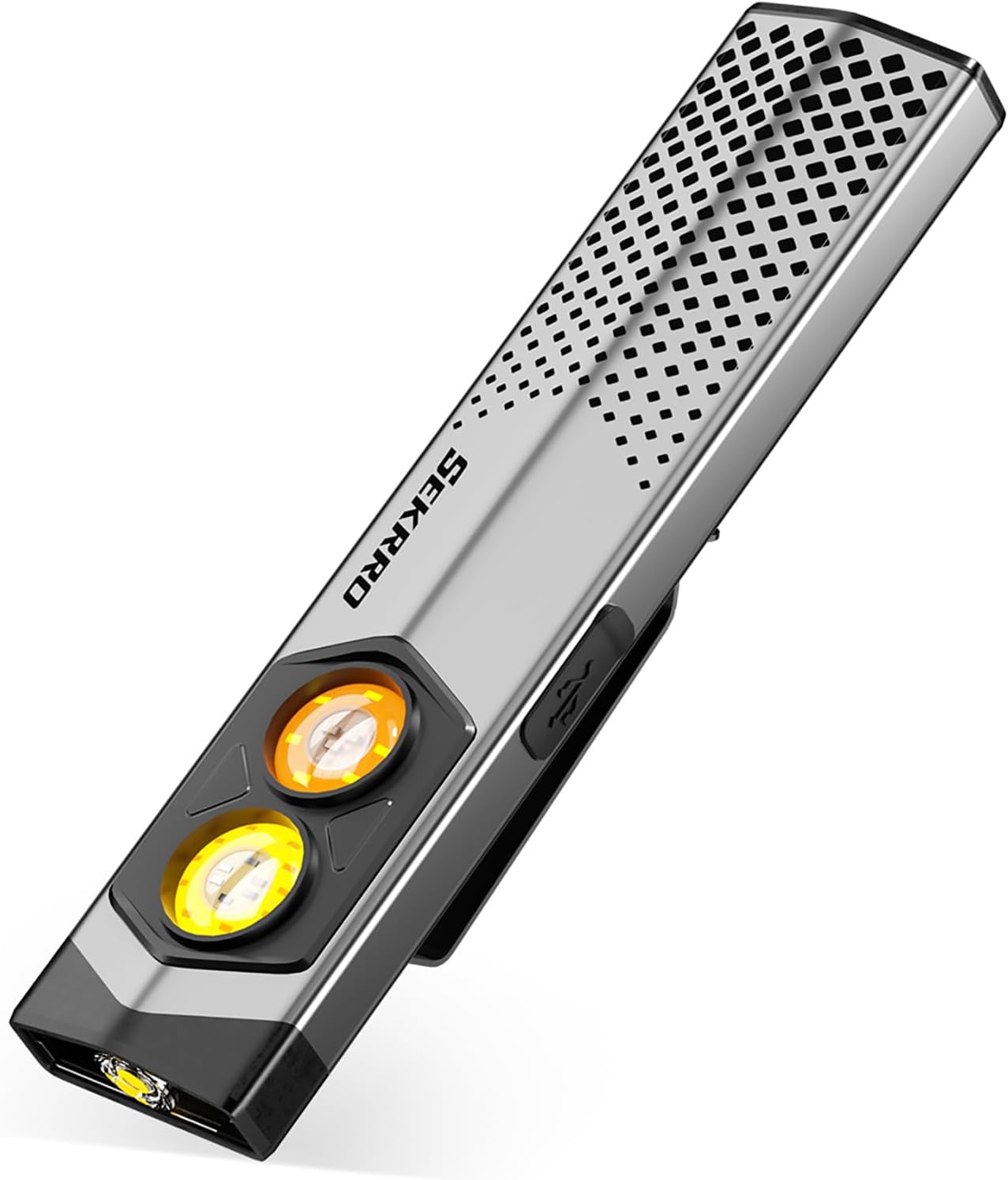 Sekrro K18pro EDC Flashlight - 650LM USB-C Rechargeable Pocket Light with UV & Red Modes
