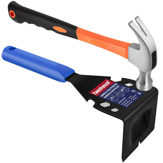 Tanzfrosch Trim Puller Tool for Baseboard Heavy Duty Trim Removal Tool Multi-Tool Pry Bar and Hammer for Commercial Work Baseboard Molding Siding and Flooring Removal Remodeling