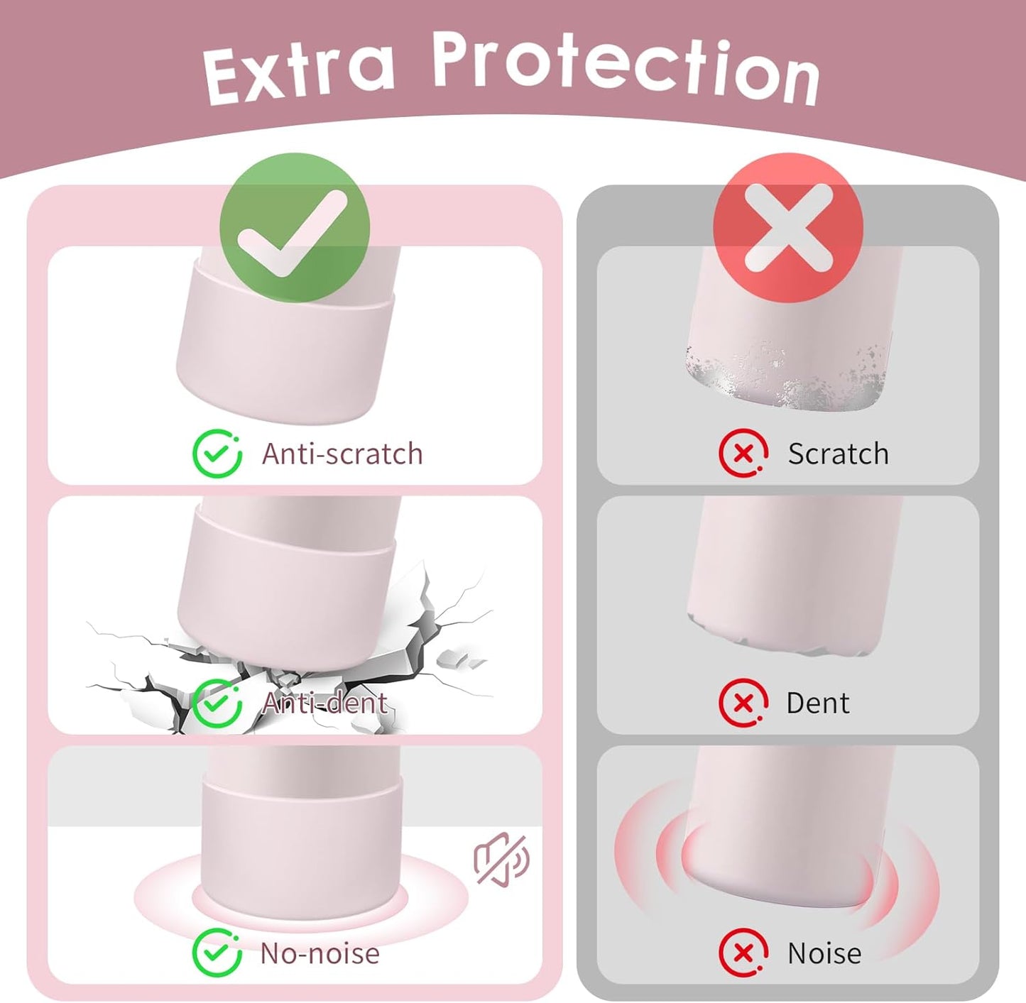 Owala Silicone Water Bottle Boot - Protective Anti-Scratch & Anti-Dent Sleeve Cover | 40oz Dreamy Field