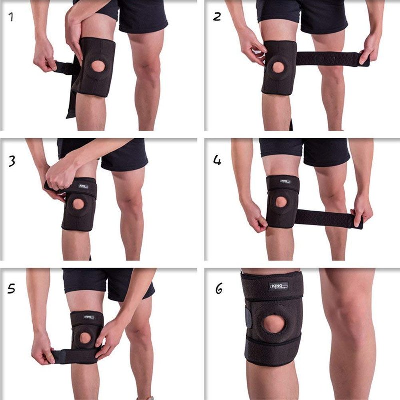 Patella Knee Brace for Arthritis Pain and Support with Side Stabilizers for Meniscus Tear, Women, Men, Acl, Running, Mcl, Tendonitis, Athletic, Lcl - Adjustable Neoprene Open Knee Sleeve -Grey
