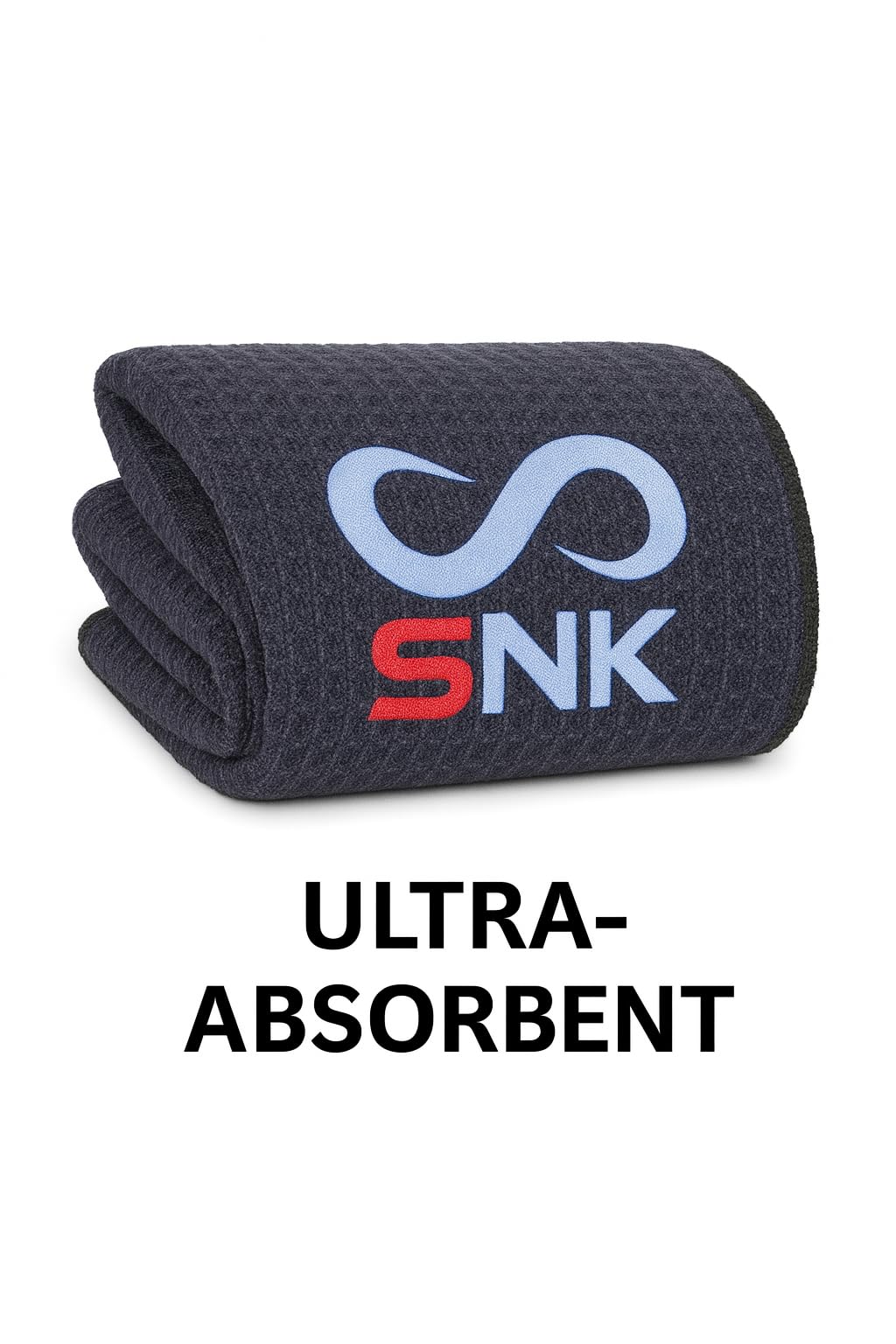 SNK SPORTS Golf Towel - Premium Tri Fold Ultra-Absorbent Cotton Golf Towel for Golf Carts or Clubs - Dimensions - Golfing Gear - Waffle Weave Pattern