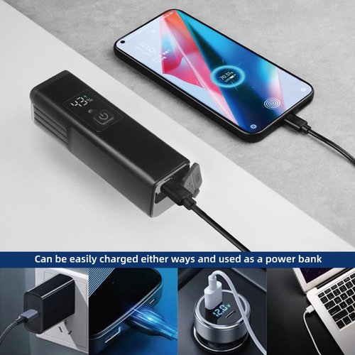 HITASTAR USB Rechargeable 1800 Lumens Bike Light,4000mAh Battery with Power Bank Function,5 Light Modes Waterproof Bicycle Lights for Road, Mountain, Cycling