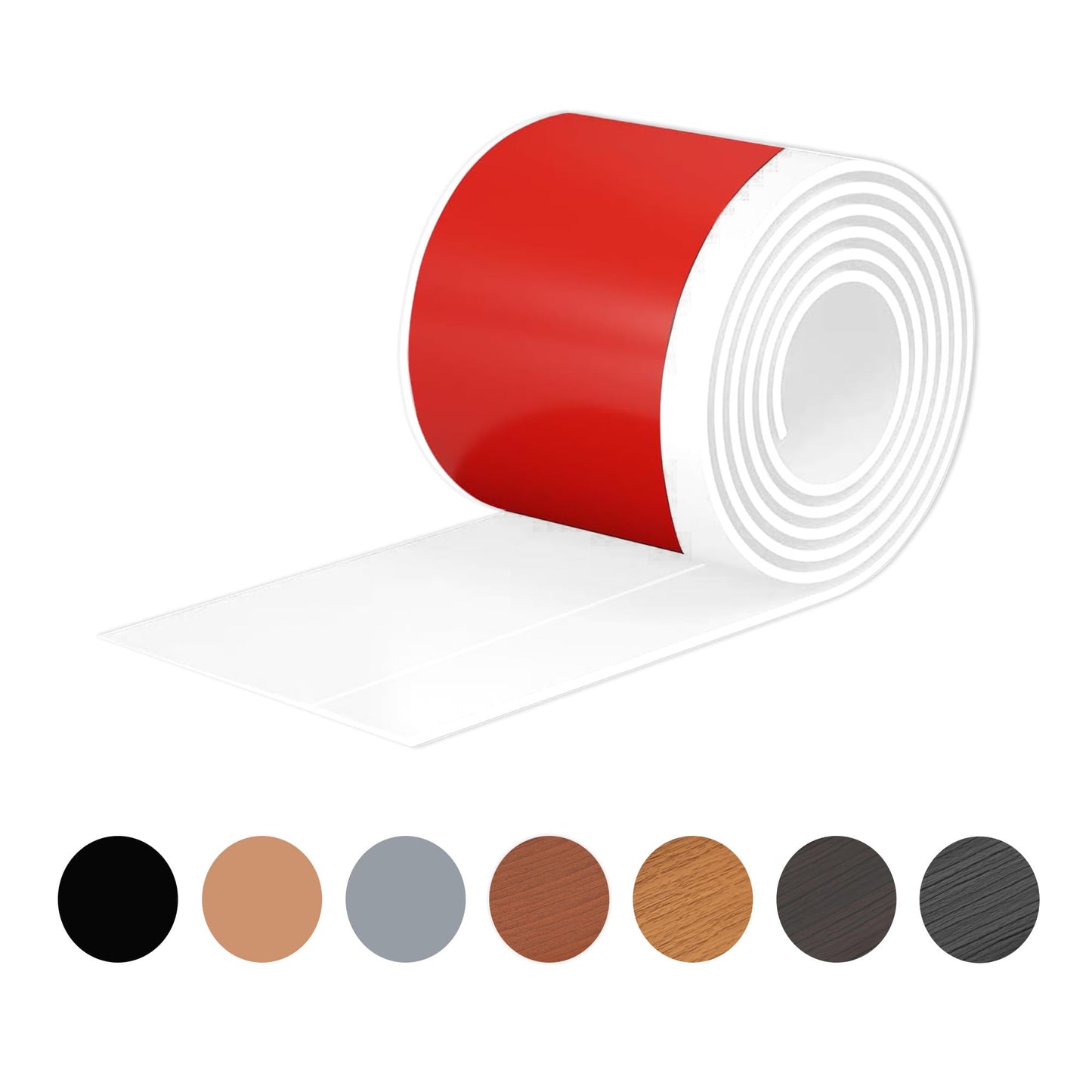 White Wall Molding Trim 3 Inch x 10 Feet, Wall Base Baseboard Molding Trim Flexible Self Adhesive Rubber Wall Base Moulding Trim Peel and Stick Design Home Decoration Skirting Strip