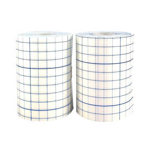 COMOmed 2 Packs Non-Woven Cover Roll Stretch Tape, Breathable Non-Woven Roll Tape Cohesive Wrap Bandages with Latex-Free Adhesive, 4" x 10 Yards