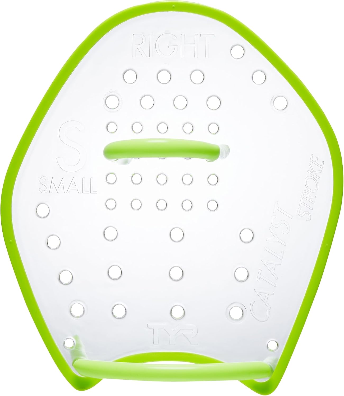 TYR Catalyst Stroke Swim Paddles - Durable Adult Swim Training Fins for Strength & Technique