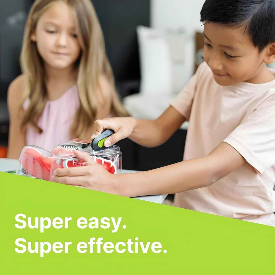 Slice Auto-Retractable Mini Box Cutter | Safe Ceramic Box Cutter Lasting 11x Longer than Metal | Keychain Box Opener | 2 Pack