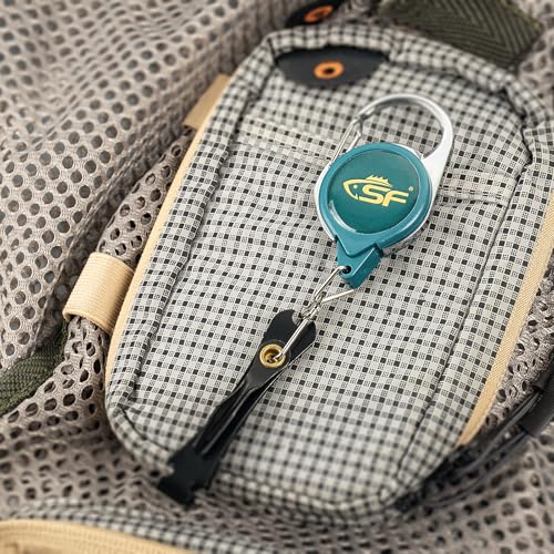 Fly Fishing Zinger Retractor - 3PCS Peacock Blue