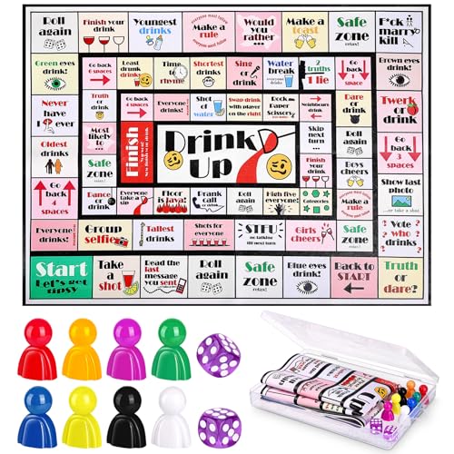 Funny Drinking Board Game for Adults - 2-8 Players