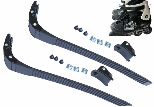2 Pieces Replacements Inline Roller Skating Shoes, Replacement Strap Inline Skates, Energy Strap with Screws Nuts Skates Buckles Accessory Part