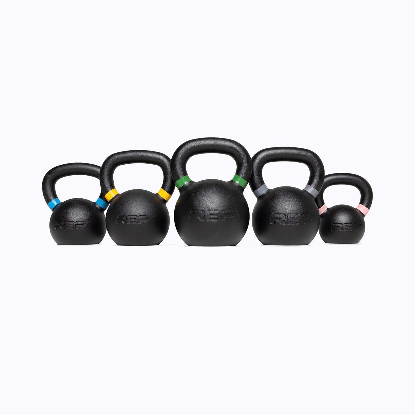 REP Fitness Kettlebell Set | Cast Iron Weights 4kg to 24kg | Perfect for Home Gym Strength Training