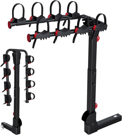 **Bike Rack - Skiennix Hitch Mount for SUVs & Trucks | 165 LBS Capacity, Dual Lock, Foldable Design**