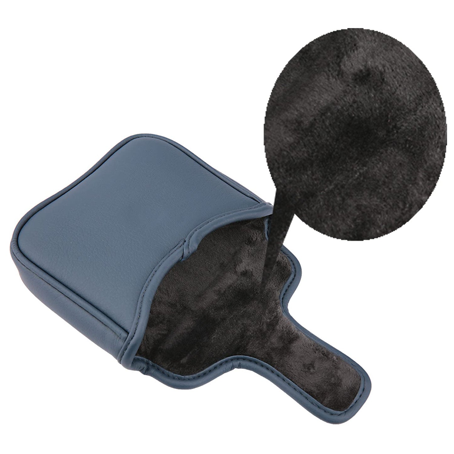 HISTAR Pebble Beach Magnetic Closure Golf Square Mallet Shaped Putter Cover for Scotty Cameron (Blue)