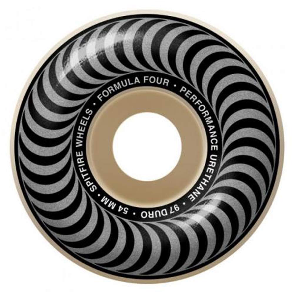 Spitfire Unisex Adult Formula Four Classics 99 Classic Shape. The #1 Shape in Skateboarding Worldwide - Proven for Speed and Control. - Silver, 54mm