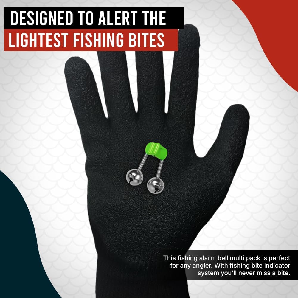 Skiennix Fishing Bells for Rods - Enhanced Bite Detection | Durable & Lightweight Design