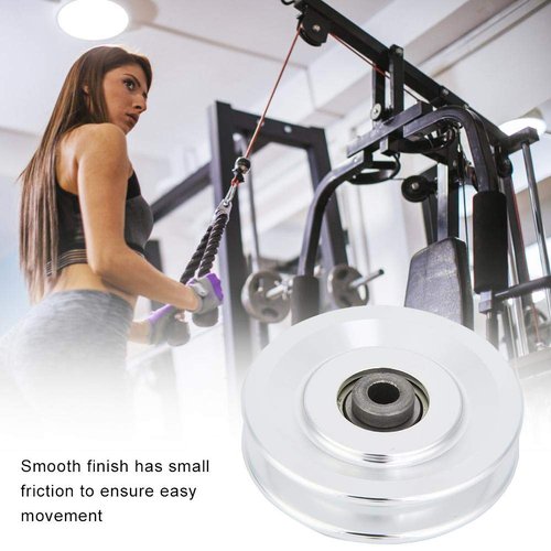Fafeims Gym Pulley Wheel,Premium Aluminum Alloy Universal Pulley System,Fitness Pulley System,Diameter 3.54 inch 4.53 inch 0.41 inch bore for Home Gym Commercial Gym Strength Training Athletes