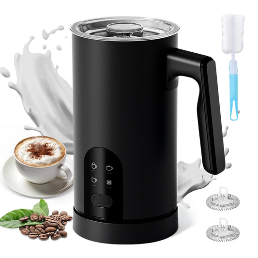 Torlaist Milk Frother and Steamer, 4-in-1 Automatic Electric Milk Frother 11.8oz/350 ml, Instant Hot and Cold Foam Maker, Milk steamer Heater Foamer Warmer for Coffee, Cappuccino, Macchiato, Latte