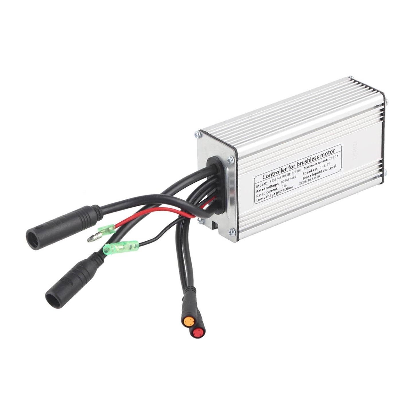 Brushless Motor Controller, Durable Aluminium Alloy Build, E-Bike Controller with Light Cable for 36V 48V 500W 750W Electric Bikes Scooters