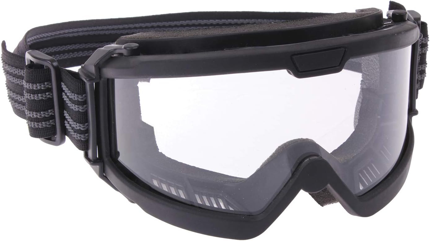 Rothco OTG Goggles - ANSI Z87.1 Anti-Fog Safety Eyewear with UV400 Protection | Black/Clear