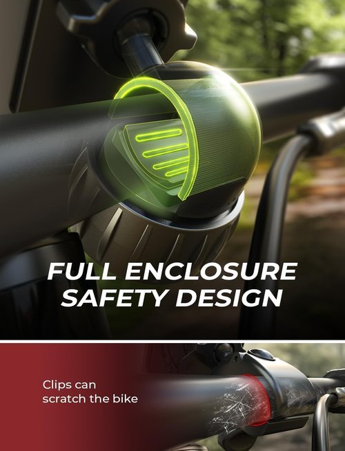 LISEN Bike Phone Holder - Easy Install Motorcycle Mount for iPhone & Pixel | Versatile Handlebar Accessory