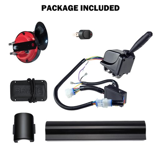 Orle Oko Golf Cart Turn Signal Kit with Horn Brake Light Switch 9-Pin Plug Deluxe Upgrade Wiring Harness - 12V Street Legal Light Kit for Club Car EZGO TXT Yamaha
