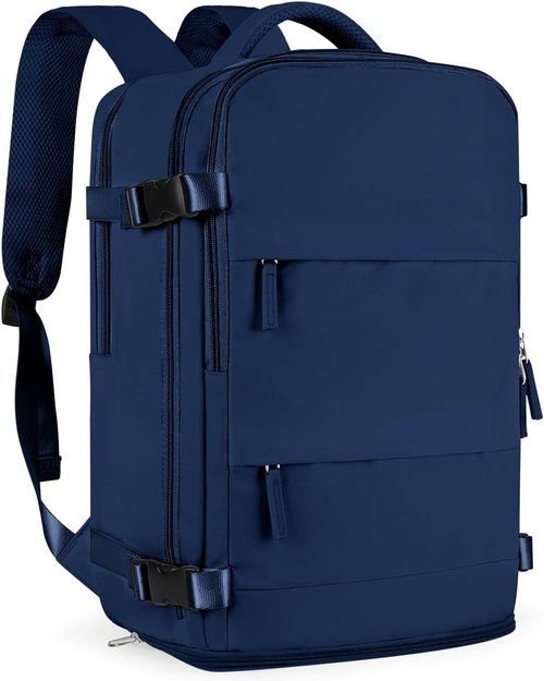 Coofay Travel Backpack - Versatile Carry-On Bag for Airplanes | Sapphire Blue, Ideal for Women & College Use