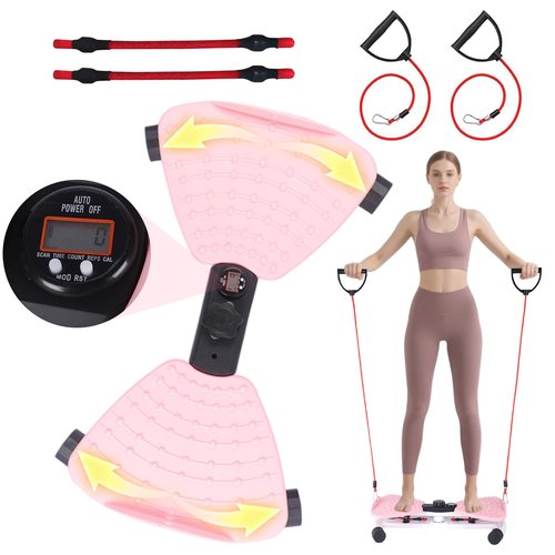 Pakalife Waist Twisting Machine,Pilates,Exercise Equipment for Fitness,Noiseless Ab Roller for Home Gym Equipment,Noiseless Ab Workout Equipment,Track Time, Reps, Calories with Digital Display