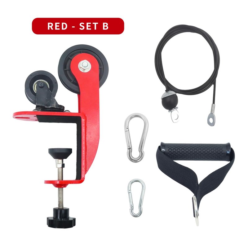 Arm Wrestling Training Pulley System Professional, Forearm Workout Table Equipment, Wrist Exerciser Cable Machine with Rope Handle