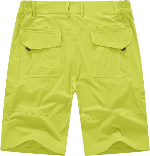 BASUDAM Men's Cargo Hiking Shorts - Lightweight Quick-Dry Design with 6 Pockets for Camping & Travel