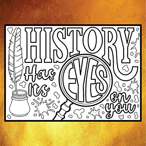 Rise Up Hamilton Inspired Coloring Pages Set of 4 - Broadway Musical Merchandise