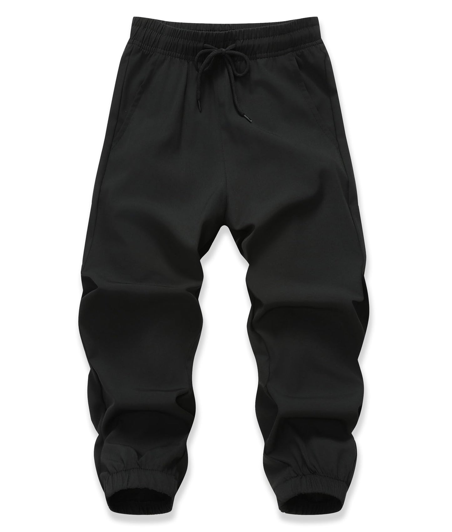 XiaoLongRen Baby Boys Girls Hiking Pants Kids Lightweight Athletic Joggers Toddler Quick Dry Track Sweatpants(L317Black3T)