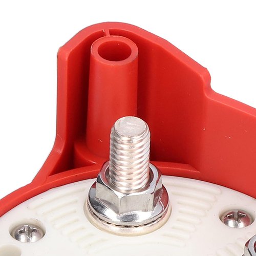 ISURE Marine Battery Switch - 4 Position Selector for Motorhomes | 32V 350A Red Terminal