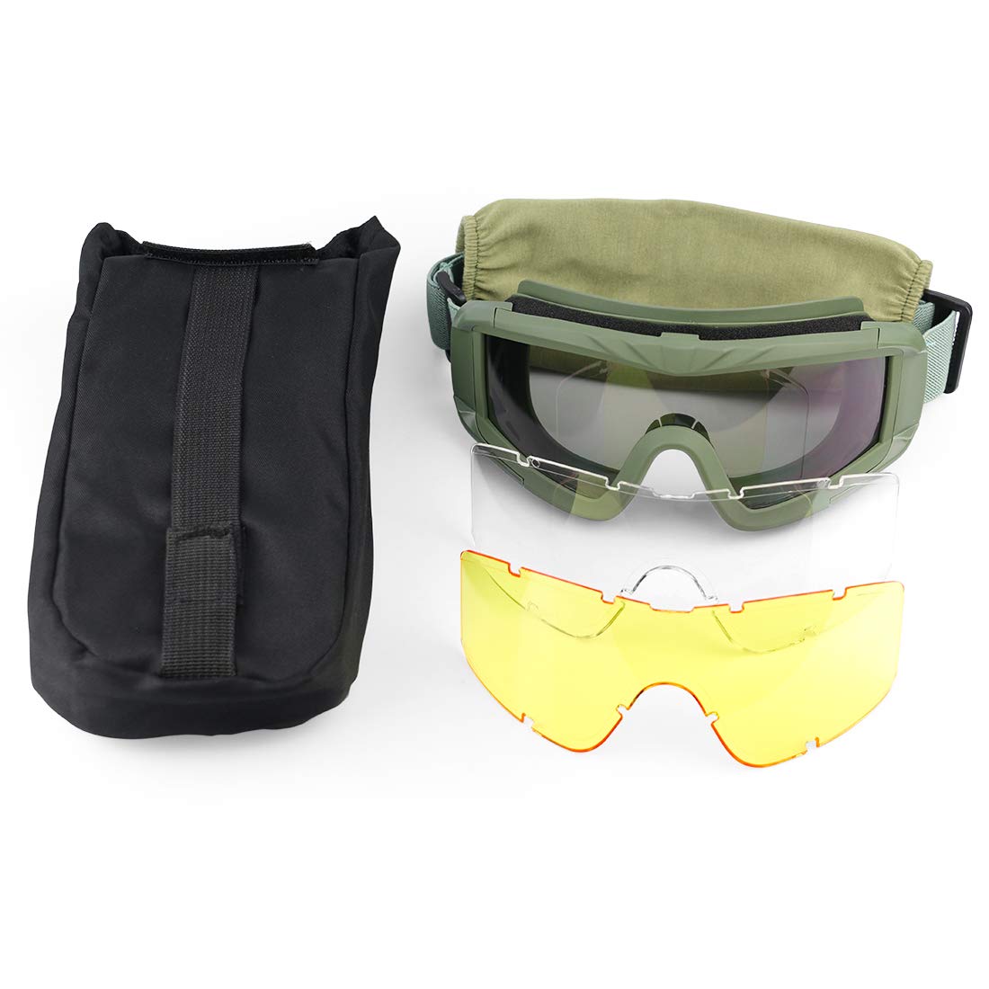 xaegistac Airsoft Goggles-Tactical Goggles Anti Fog ANSI Z87.1