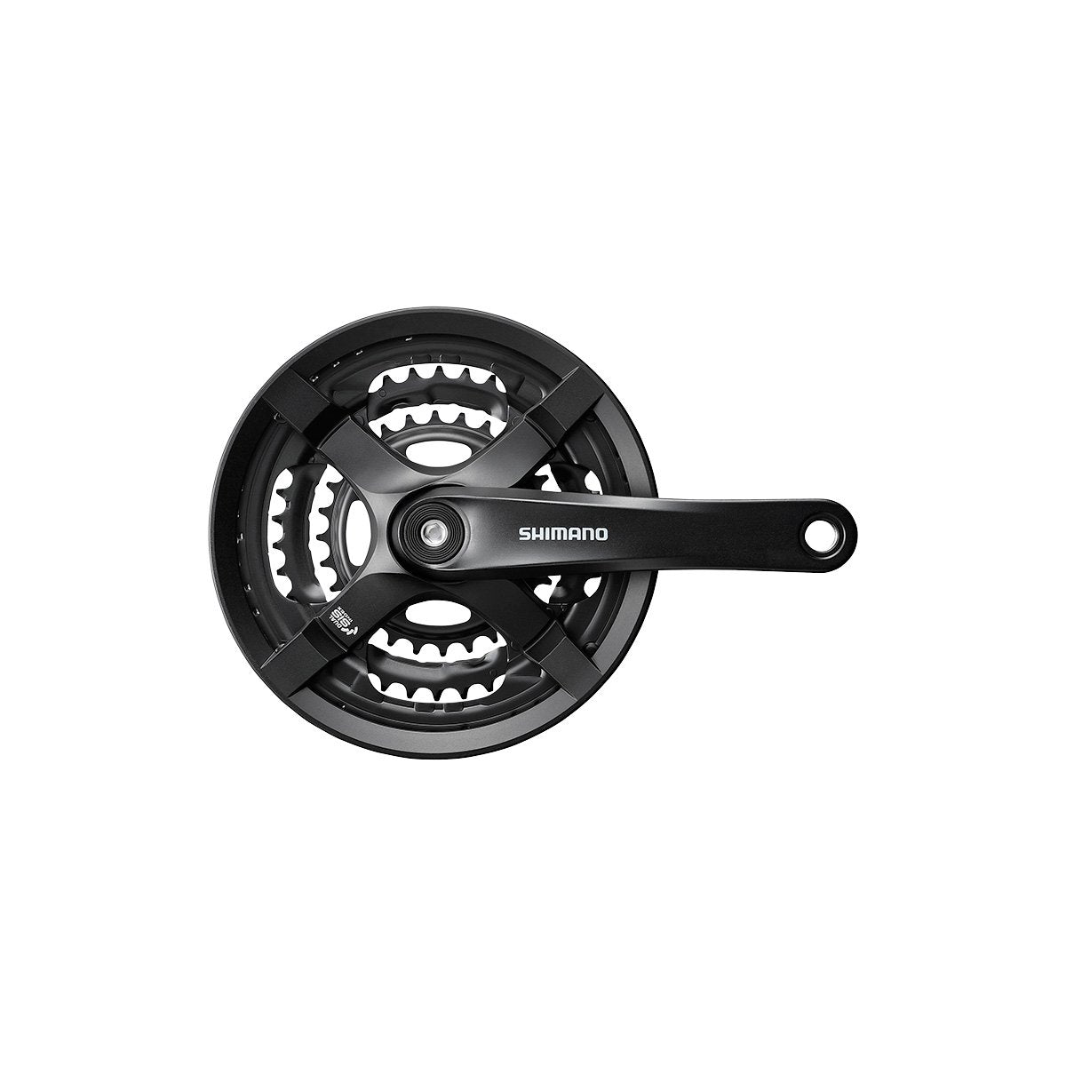 Shimano Front Chainwheel Fc-Ty501 for Rear 6/7/8-Speed 170Mm 42X34X24T W/Chain Guard W/Crank Fixing Bolt Black Bicycle Cranksets