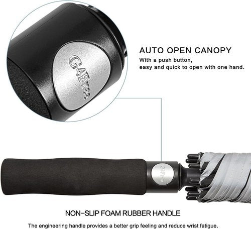 G4Free Golf Umbrella - Extra Large 68-Inch Double Canopy, Windproof & Waterproof Design