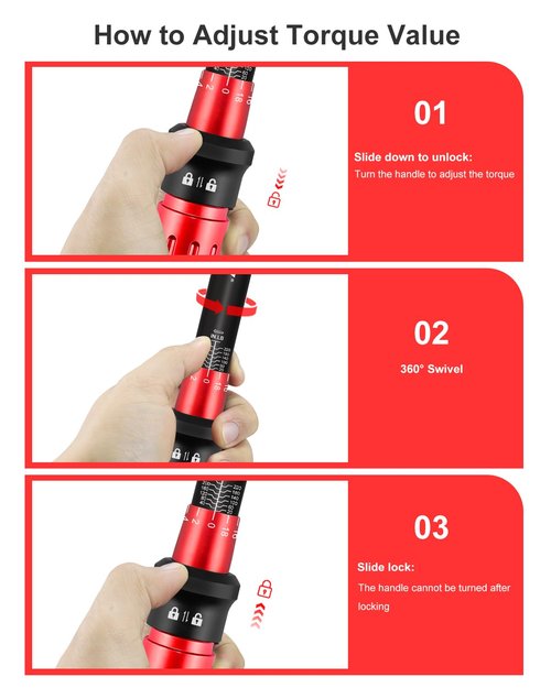 ATsafepro Inch Pound Torque Wrench-20-240 in.lb/2.3-27.1 Nm,1/4 Torque Wrench for Bike, Bicycle Maintenance,14-Piece Bike Torque Wrench Set,1/4 inch torque wrench-Dual Range Scales and Dual-Direction