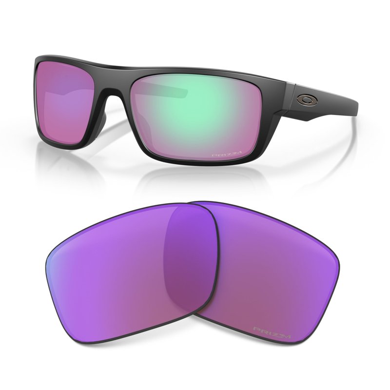 Oakley Original Drop Point OO9367 00001561 Prizm Golf Replacement Lenses for Men for Women+ Bundle Microfiber Pouch -Frames Not Included