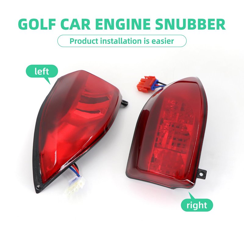 DIYOLFALL Golf Cart LED Taillight for Club Car Precedent 2004 Up and Tempo 2018 Up Models Replacement Driver and Passenger Lights 12V 3 Wires