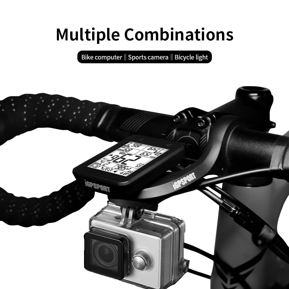 iGPSPORT Bike Computer Mount, Light Weight Common Bike Mount Compatible with Garmin Wahoo Cycplus CooSpo XOSS Cycling Computer (M80)